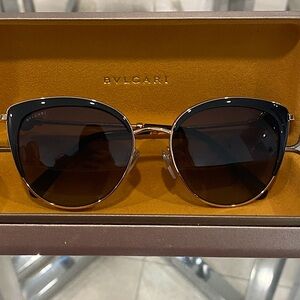 Bvlgari Women's Sunglasses in Black and Gold